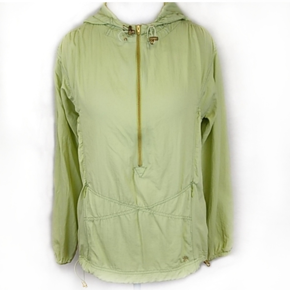 Athleta Partial Zip Hooded Pullover Size Small - image 1